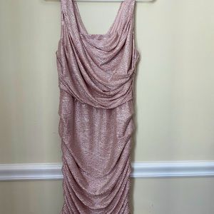 Express Rose Gold Party Dress